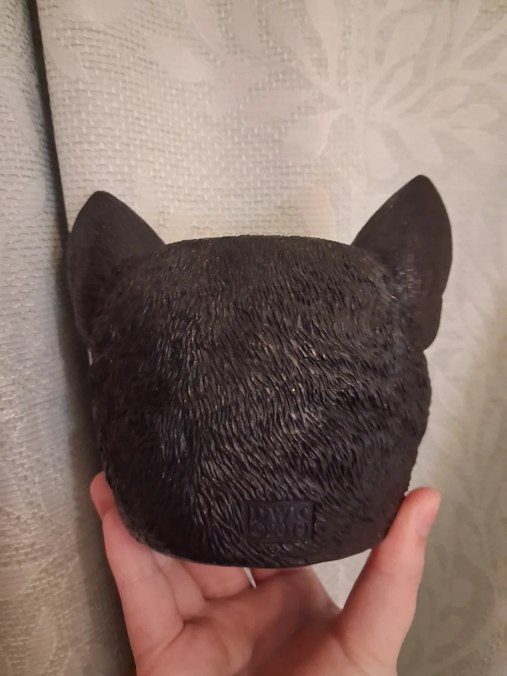 Black Cat with Green Eyes Makeup Brusy Holder - USED